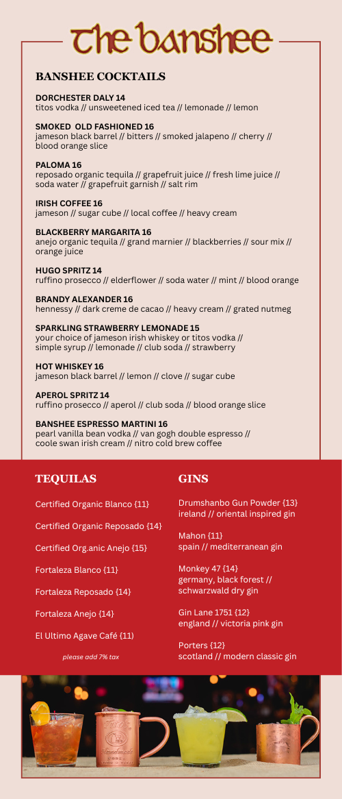 Drink Menu Page 2